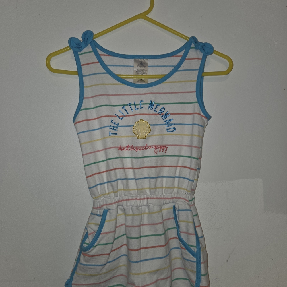 Disney The Little Mermaid Striped Tank Top - Blue and Multicolor